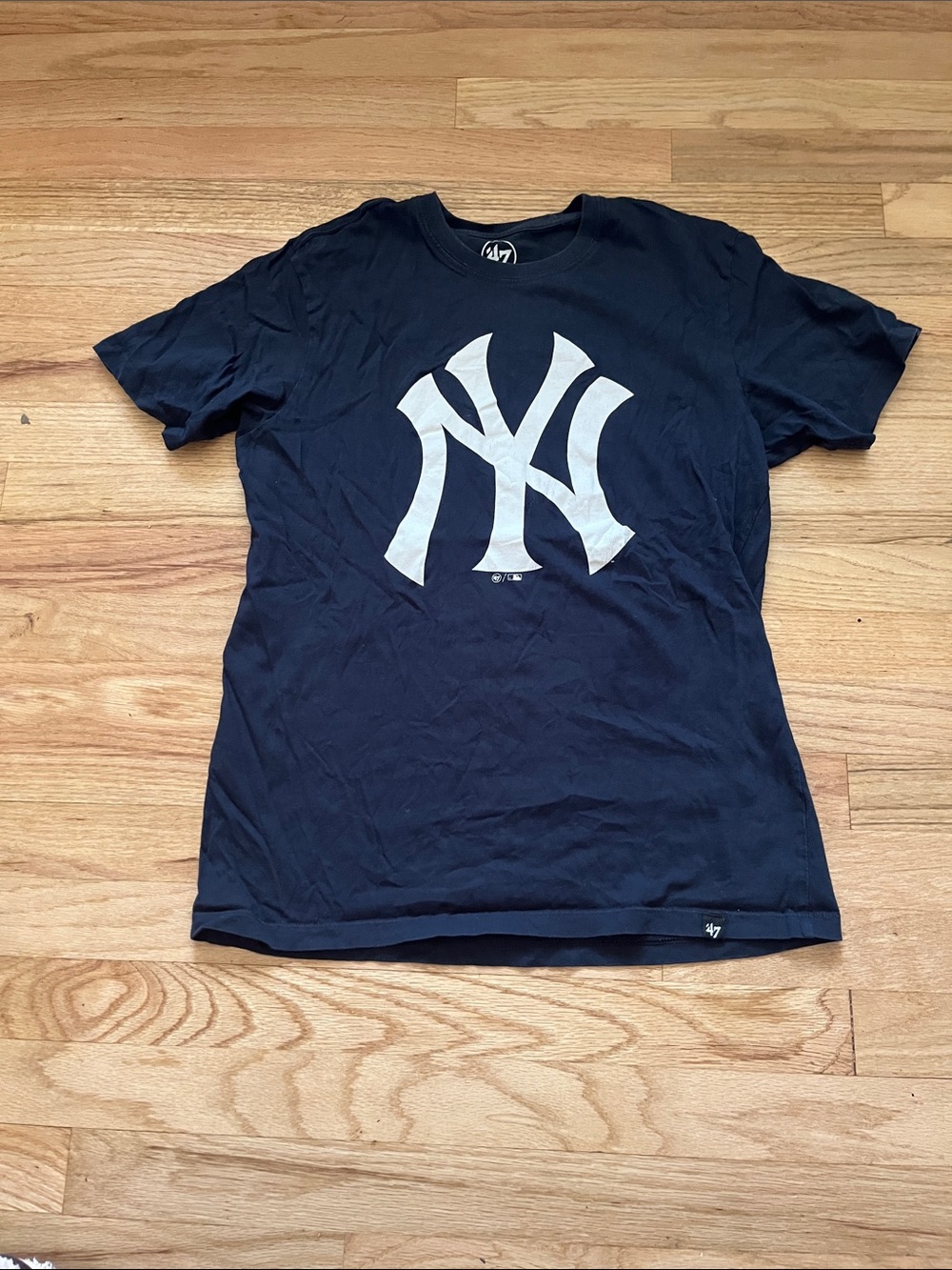 47 Brand Men’s Navy Tee with White NY Logo